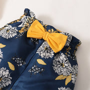3Pcs Clothes Set Baby Girl Plain Color Ruffle Short Sleeves Bodysuit+Floral Short+Headband Lovely Summer Costume for 0-18 Months