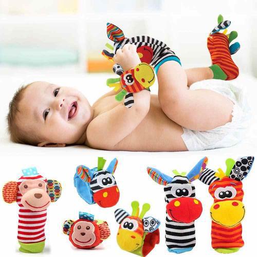 Colorful Baby Wrist Bell Socks for sensory play