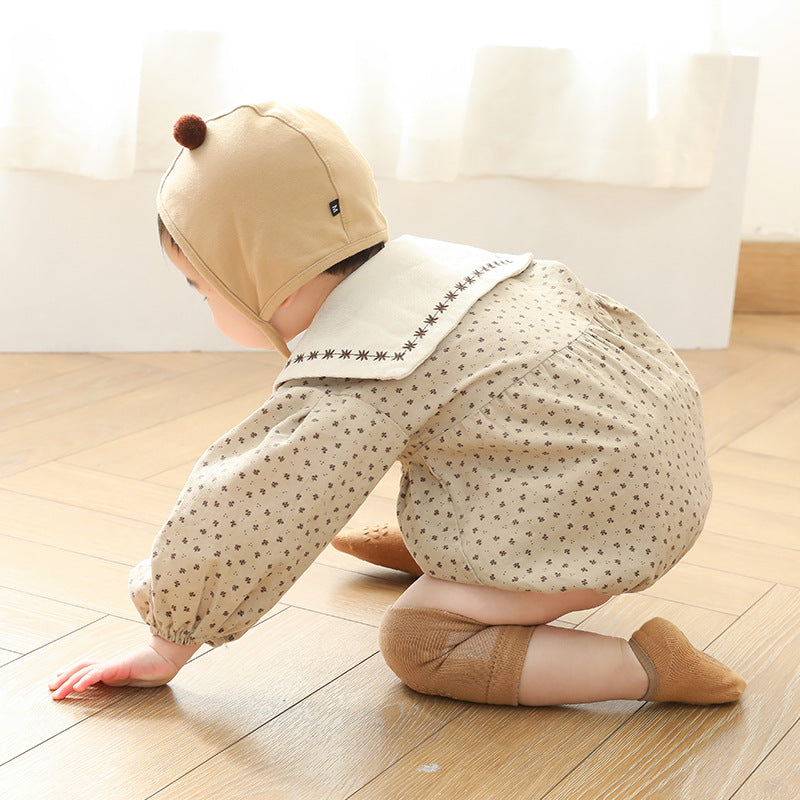 <img src="baby-knee-pad-socks-set-3.jpg" alt="Comfortable Baby Knee Pad Socks Set breathable mesh" />