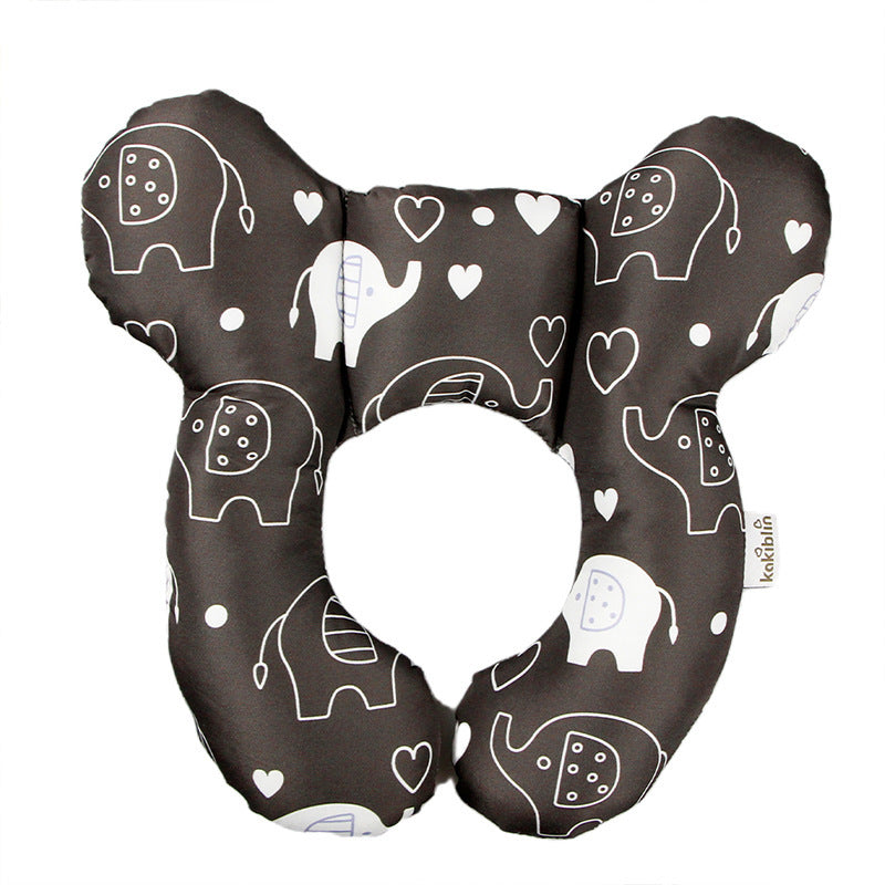 alt="Adjustable Baby Head Protection U-Shaped Pillow Stroller cushion"