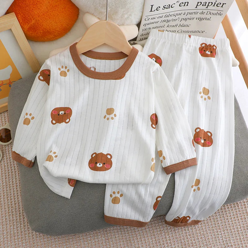 New Summer Children's Long-sleeved Trousers Home lightweight pajamas