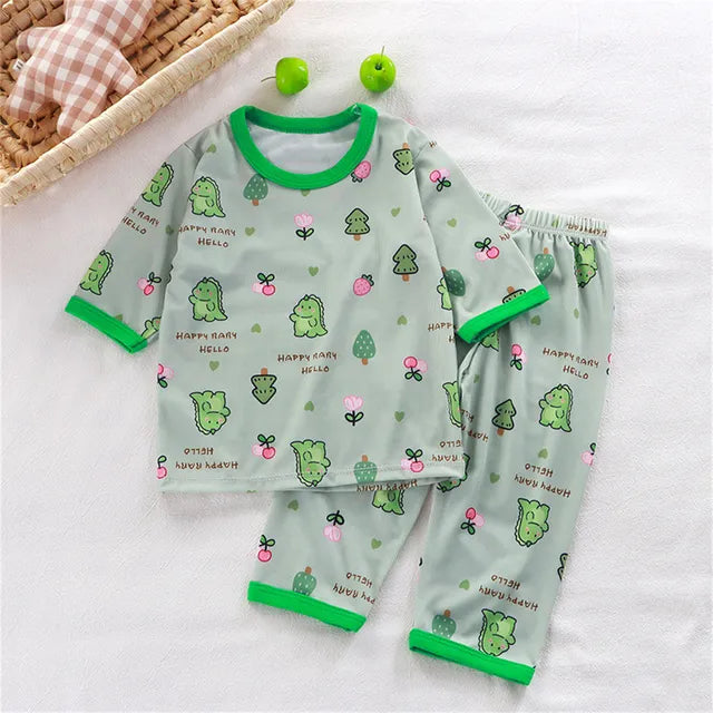 → Alt: Durable and easy-to-wash Children Summer Pajamas for everyday use
