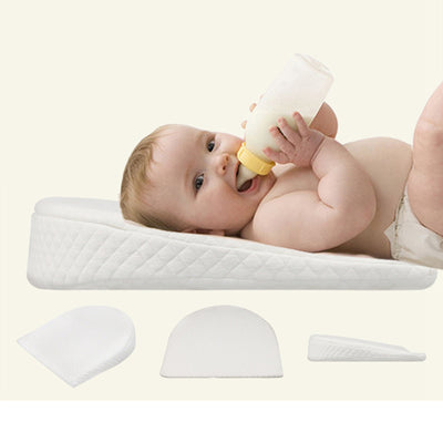 "Baby Anti Spitting Pillow Baby Pillow Removable Washable Slope Anti Overflow Pillow Memory Cotton Baby Pillow used in stroller"