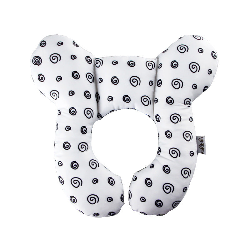"Close-up of Baby Head Protection U-Shaped Pillow Stroller material"
