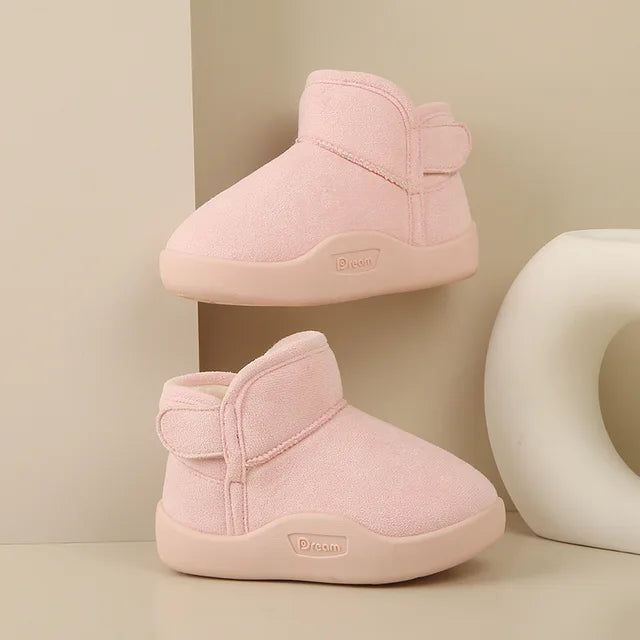 Top view of Winter Baby Snow Boots with non-slip sole