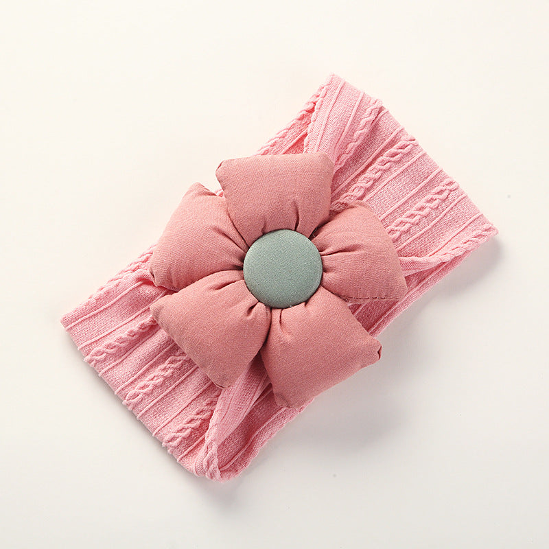 Soft Jacquard Nylon Baby Headband available in multiple colors