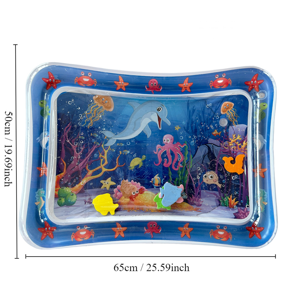 Crawling Water Mat Baby Inflatable Toy filled with water