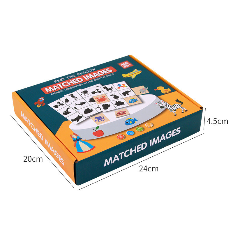 Shape Matching Puzzle wooden sorting toy for kids