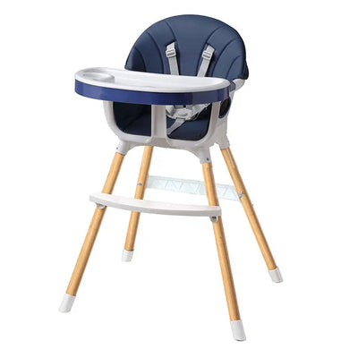 "Side view showing adjustable height of Adjustable Baby Dining Chair"
