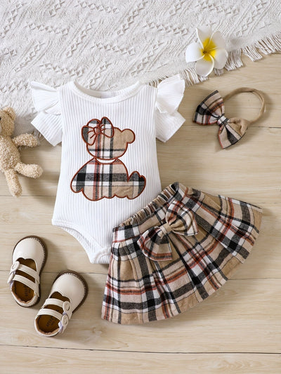 Soft and stylish newborn baby girl summer style dress set