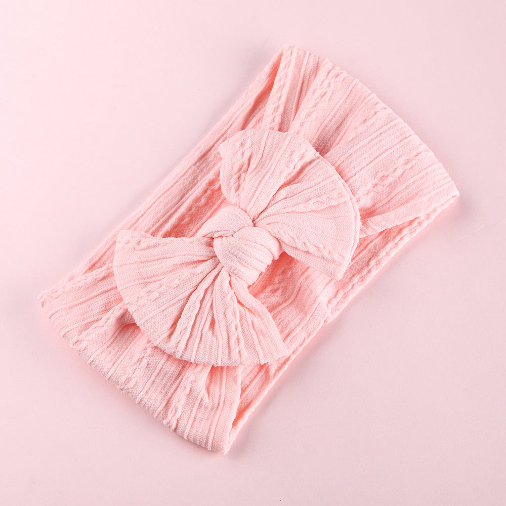 Elastic Nylon Baby Headband with bow for girls