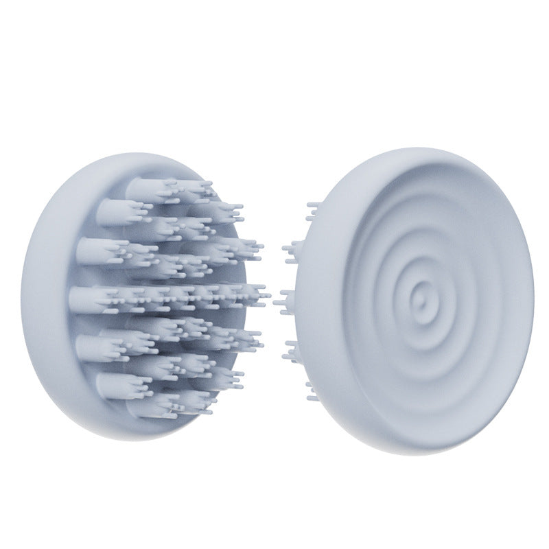 "Soft silicone bristles of Baby Silicone Shampoo Scalp Massage Body Clean Scrub Feel Bath Brush close-up"