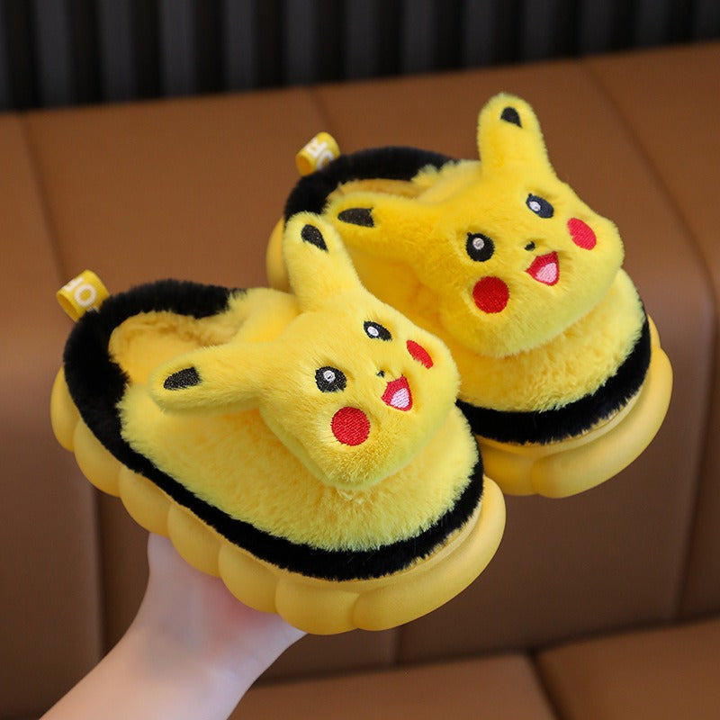 "Winter Children's Cotton Slippers – warm cotton material"