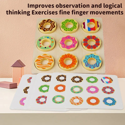 Sweet Donut Matching Card game set for children