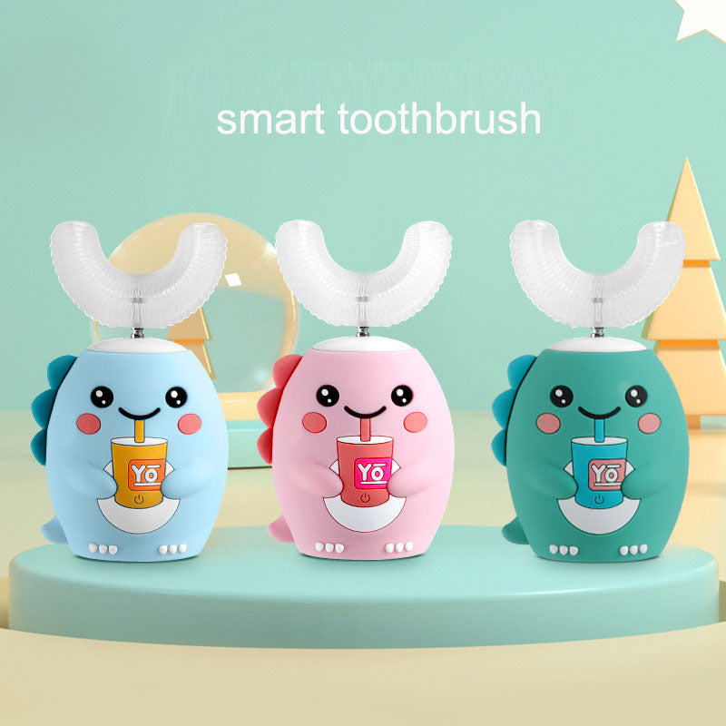 U-Shaped Electric Toothbrush for Kids with soft silicone brush head