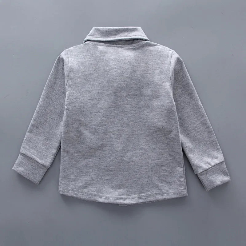 → Alt: Full Boys Spring Clothing Set worn by child showing complete outfit