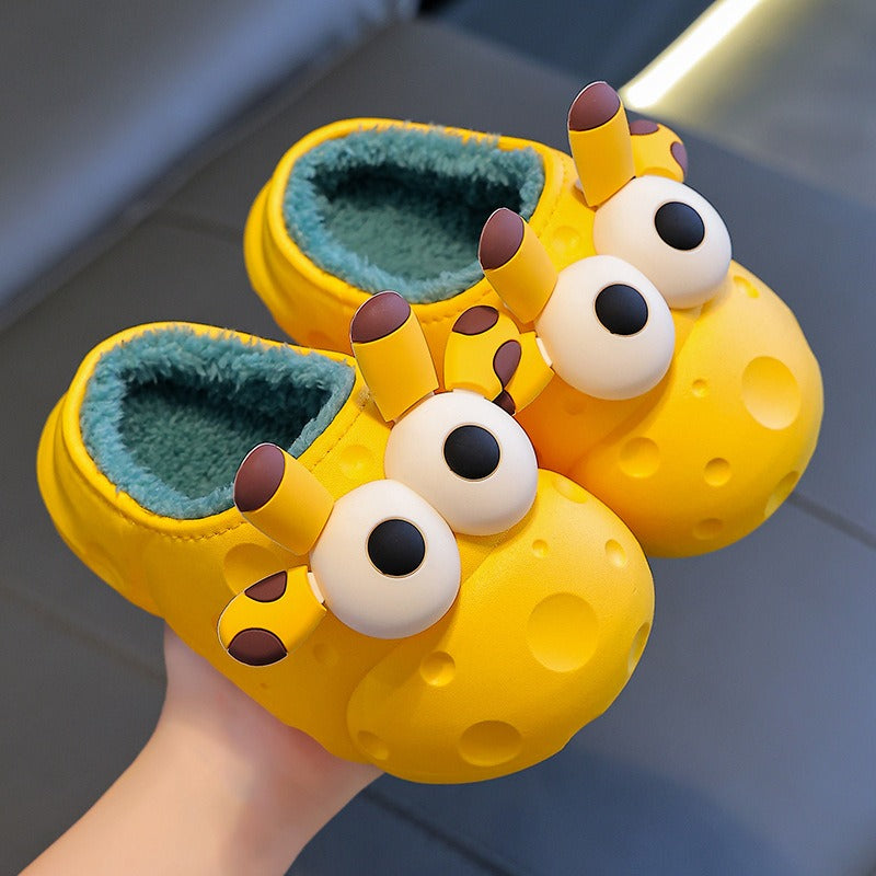 Close-up of non-slip sole on Baby Cotton Slippers