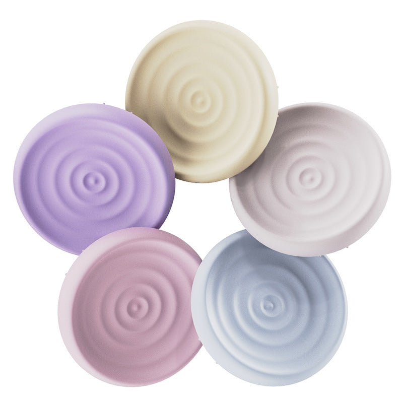 "Baby enjoying gentle massage with Baby Silicone Shampoo Scalp Massage Body Clean Scrub Feel Bath Brush"