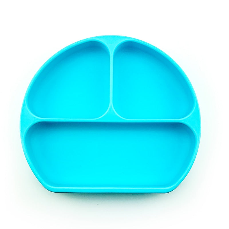 stack of non-spill baby feeding bowls in multiple colors