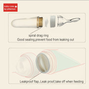 BabyCare Mambobaby Baby Silicone Squeeze Feeding Bottle With Cover Supplement Food Rice Cereal Spoon Newborn Training