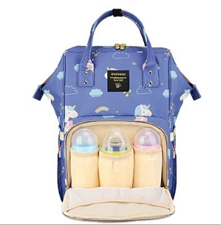 → Alt: Stylish Maternity Diaper Bag with multiple compartments for baby essentials