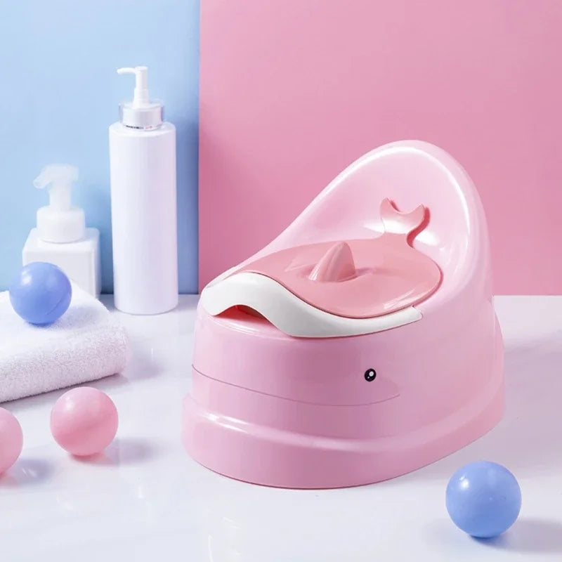 Close-up of Toddler Potty Baby Toilet Trainer Portable non-slip base
