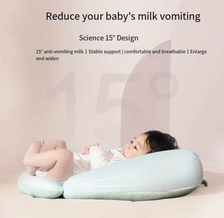 "Ergonomic slope design of Breastfeeding Pillow Slope Pillow Anti Spitting Breastfeeding Pillow Baby Lying Feeding Pillow"