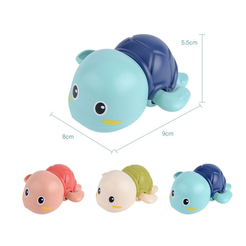 <img src="small-turtle-closeup.jpg" alt="Close-up of Small Turtle Floating Bath Toy showing colorful design">