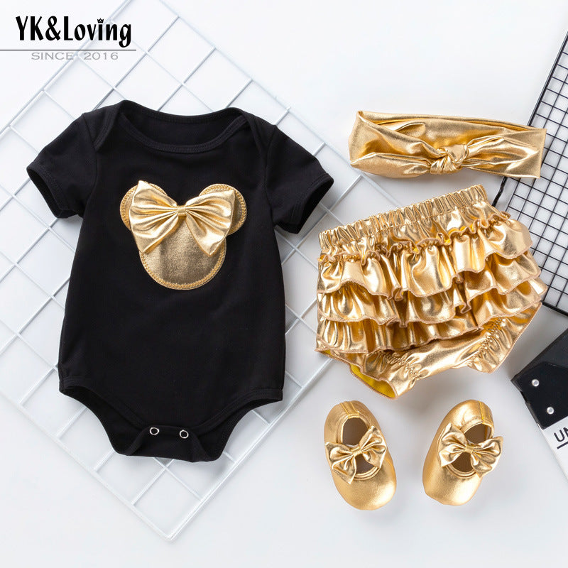 Breathable cotton Summer Baby Romper Set perfect for summer days