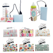 USB Milk Water Warmer Travel Stroller Insulated Bag Baby Nursing Bottle Heater