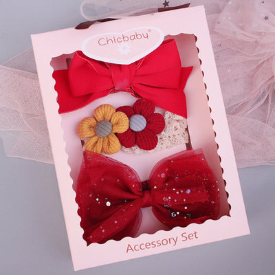 alt="Comfort-fit Baby Hairband Gift Set suitable for infants and toddlers"