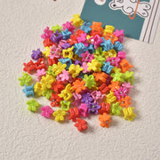 100pcs of Hyuna Hairpin Color Small Claw Clip Children Braided Hairpin Candy Peas Clip Baby Butterfly Headdress