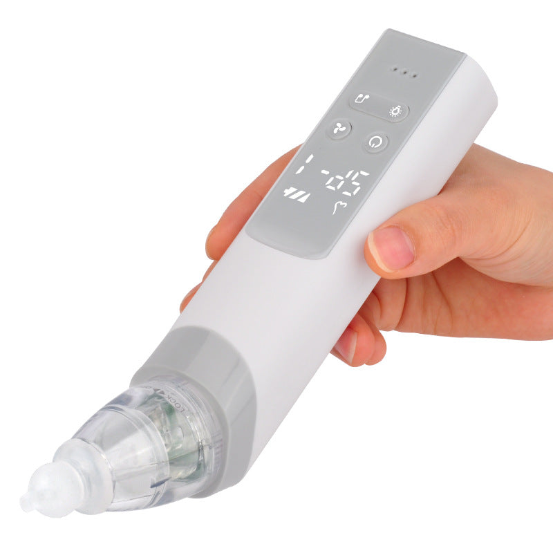 Electric Baby Nasal Suction Device being used by parent